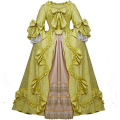 Damen Rokoko barock kleid cosplay prinzessin kleid schleife spitze chiffon spleißen lolita kleid