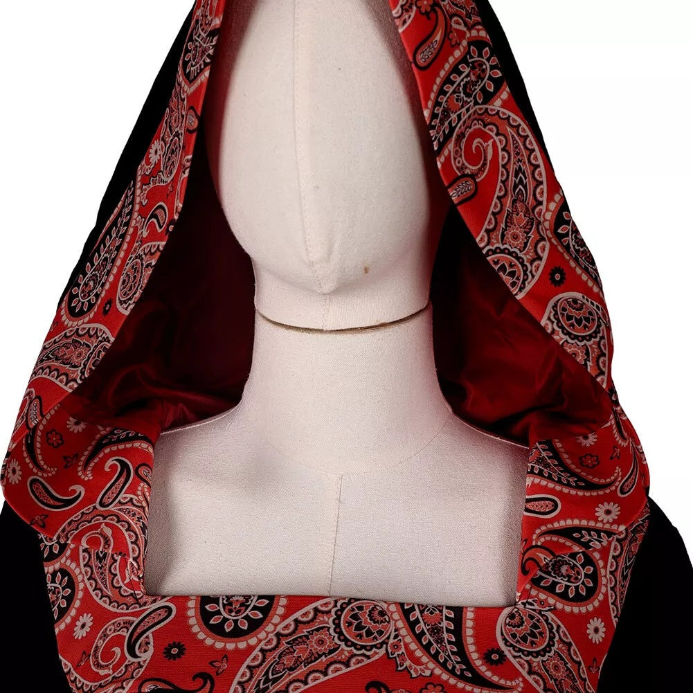 Damen Mittelalterliches langes Kleid Cosplay Viktorianisch Vintage Kapuzenkleider