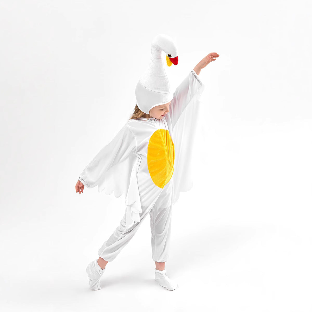 Halloween Eltern-Kind Mädchen und Jungen Schwan Tier Kostüm Performance cosplay Kostüm