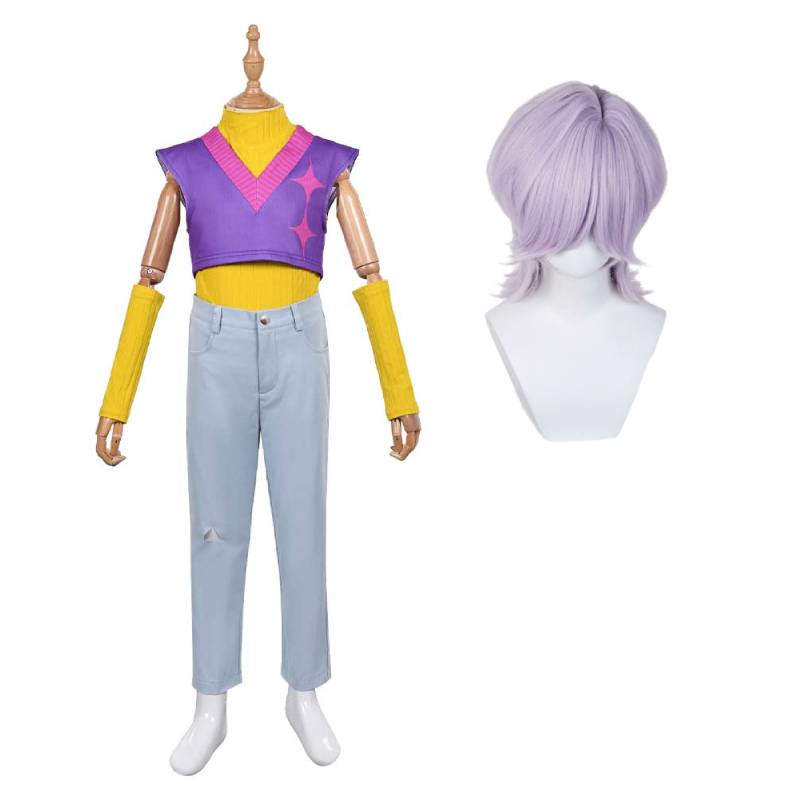 Kinder Cosplay Kostüm Mystery lila Outfits Cosplay