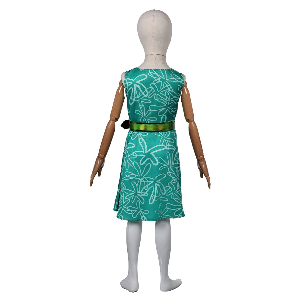 Alles steht Kopf 2 Kinder Mädchen Kleid Ekel Cosplay Kostüm Outfits Halloween Karneval Anzug Sommer Ärmelloses Kleid