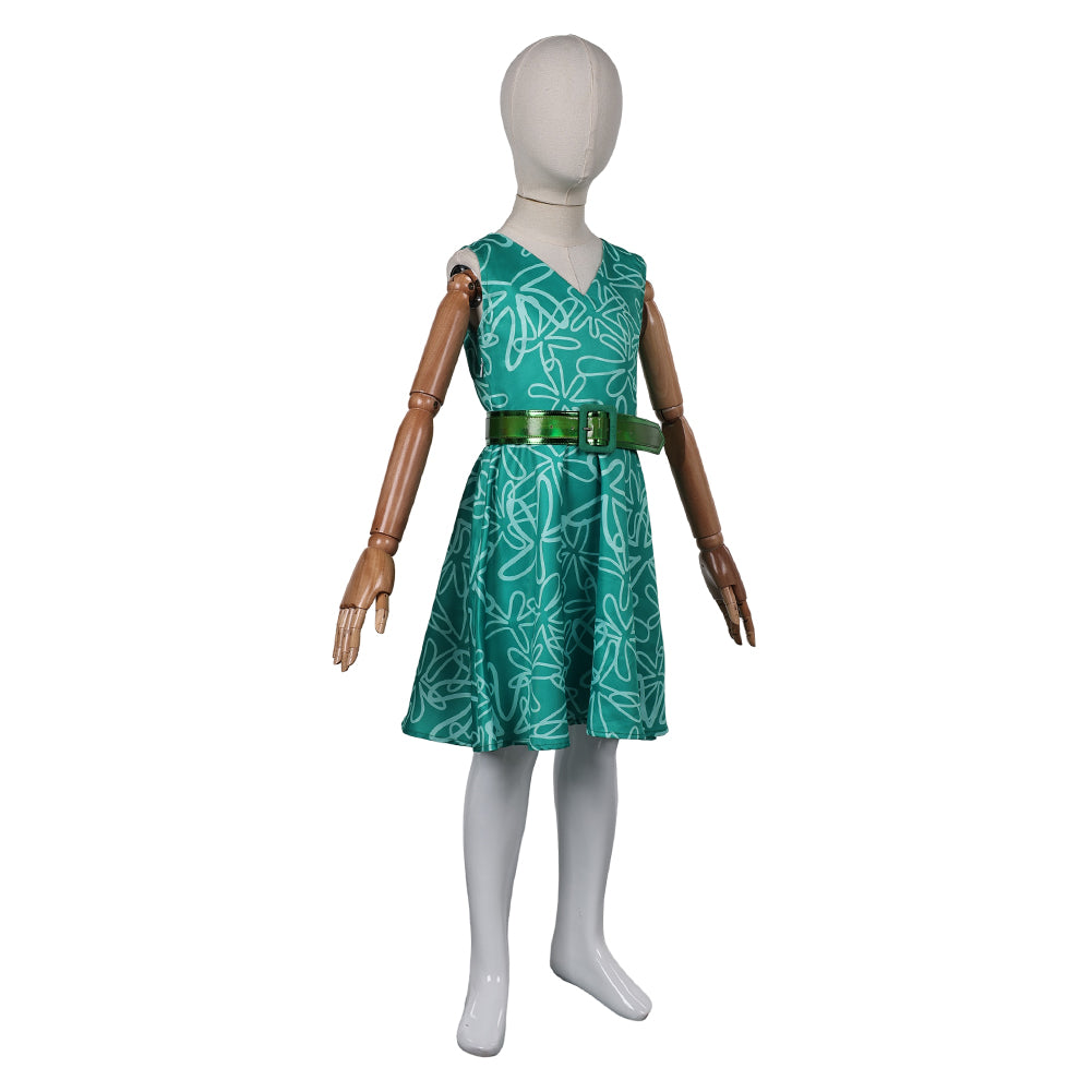 Alles steht Kopf 2 Kinder Mädchen Kleid Ekel Cosplay Kostüm Outfits Halloween Karneval Anzug Sommer Ärmelloses Kleid