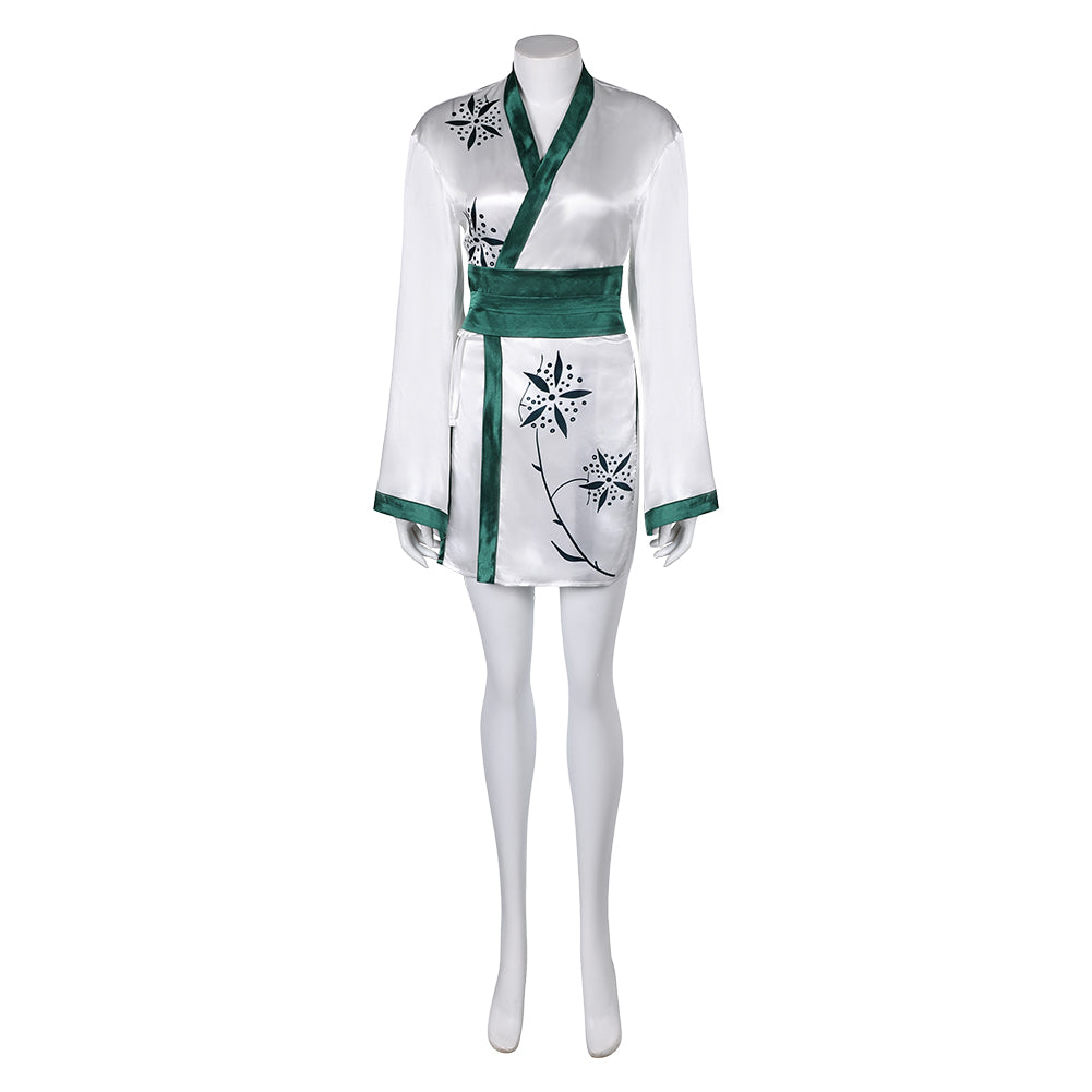 Damen ABBA Retro Style Robe Anni-Frid Synni Lyngstad Cosplay Kostüm Outfits Halloween Karneval Anzug