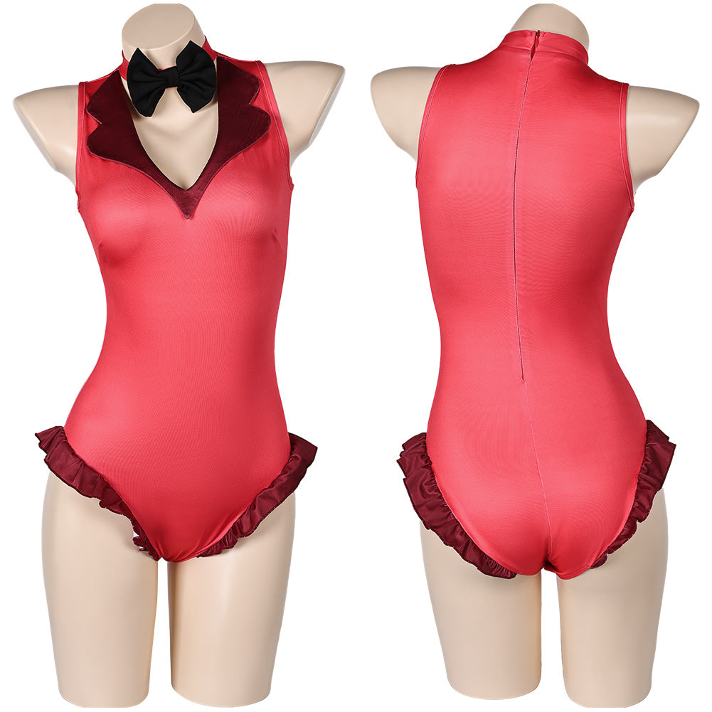 Damen Badenmode Hazbin Hotel Charlie Morningstar einteiliger Badeanzug Cosplay Kostüm Outfits Halloween Karneval Anzug