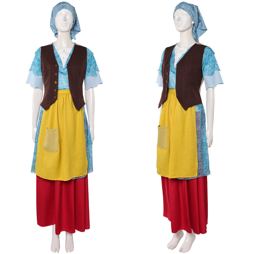 Damen Die kleine Hexe Cosplay Kostüm Halloween Karneval Party Anzug cosplay