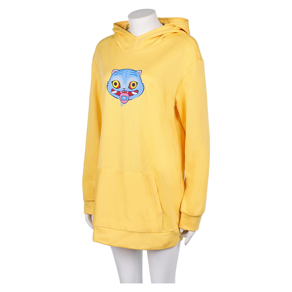 Damen K-Pop Demon Hunters Cosplay Kostüm Halloween Karneval Hoodie Zoey
