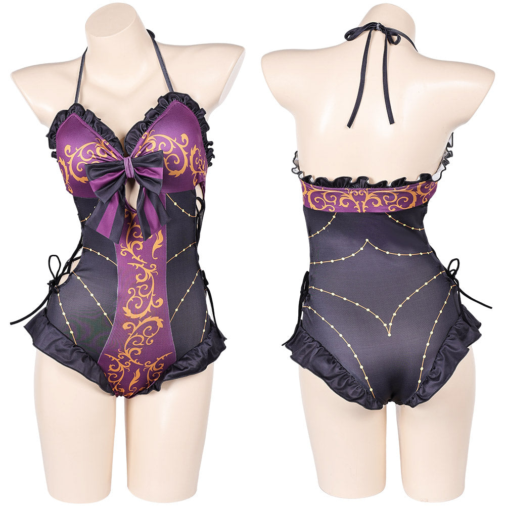 Damen sexy Baldur\'s Gate Badeanzug Astarion Cosplay Kostüm Outfits Halloween Karneval Anzug