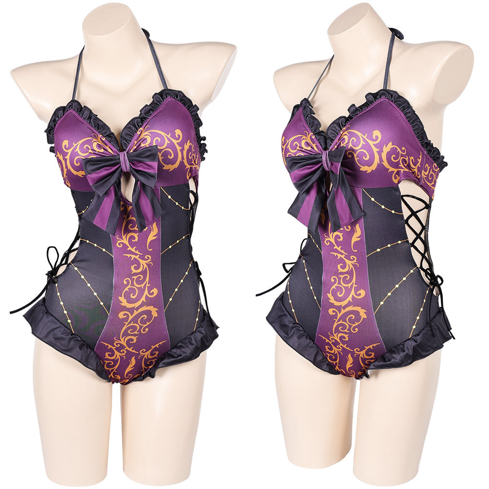 Damen sexy Baldur\'s Gate Badeanzug Astarion Cosplay Kostüm Outfits Halloween Karneval Anzug