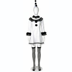 Damen Terrifier Clown Cosplay-Kostüm für Halloween, Karneval und Partys