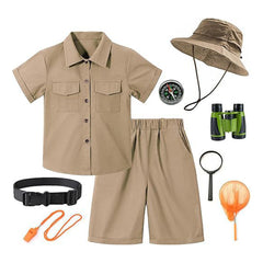 Entdecker Camping Cosplay Kostüm - Halloween Karneval Outdoor Party Komplettset