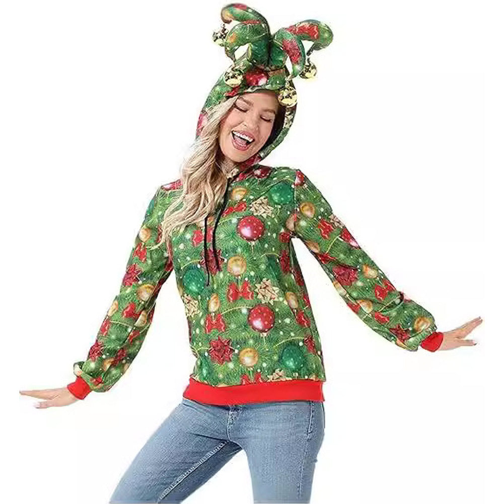 Erwachsene Hoodie Cosplay Kostüm Outfits Halloween Karneval Anzug Weihnachten