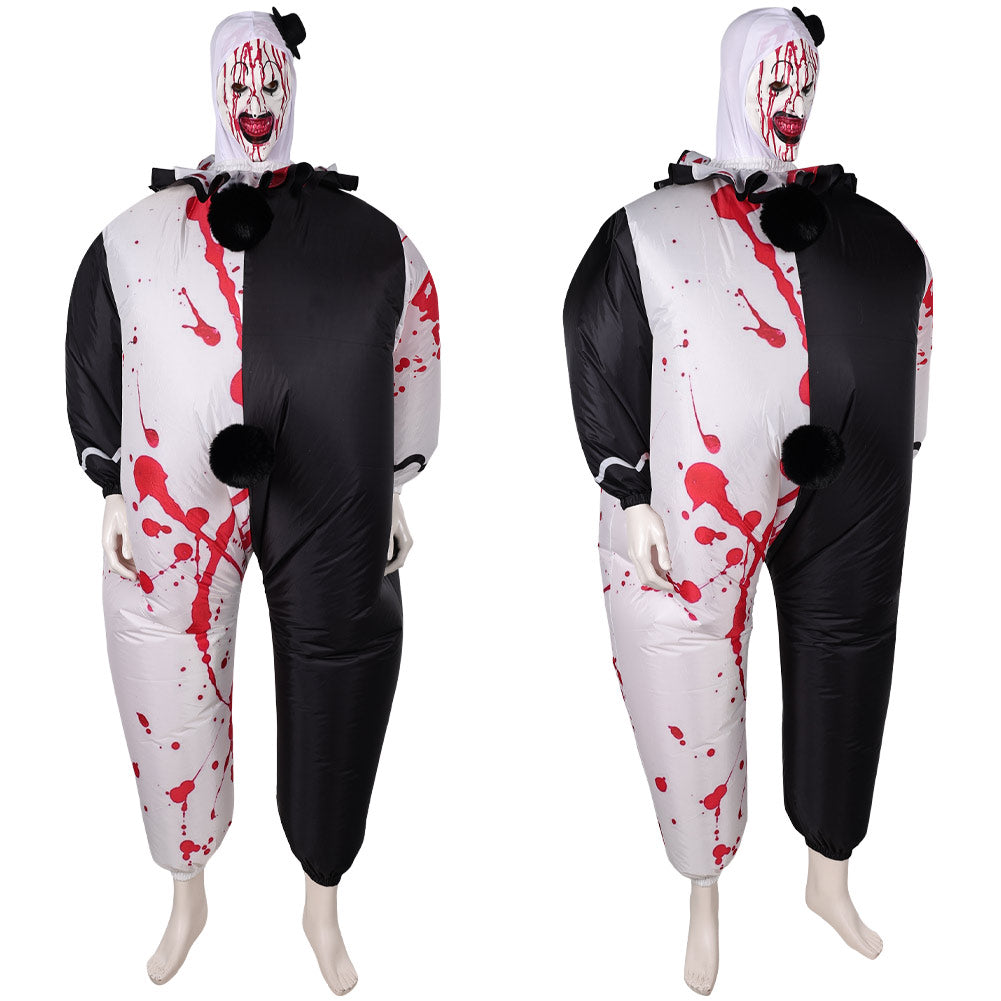 Erwachsene unisex Terrifier Cosplay Kostüm Halloween Karneval Party Anzug aufblasbar Kostüm