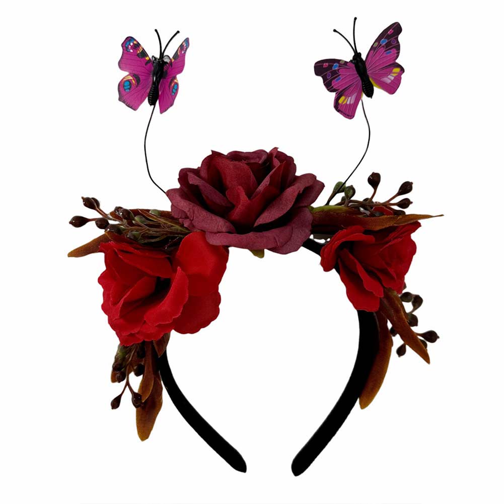 Halloween Schmetterling Simulation Blume Hair Hoop Geist Festival Dead Day Party Kopfbedeckung Halloween Karneval Kostüm Zubehör