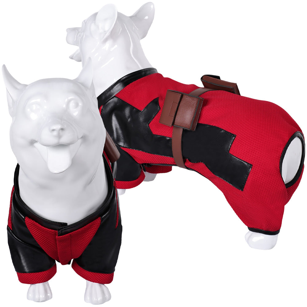 Haustier Cosplay Kostüm Outfits Halloween Karneval Anzug Deadpool Hund