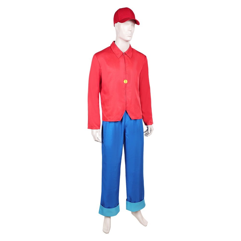 Herren Benjamin Blümchen Cosplay Kostüm Halloween Karneval Party Anzug