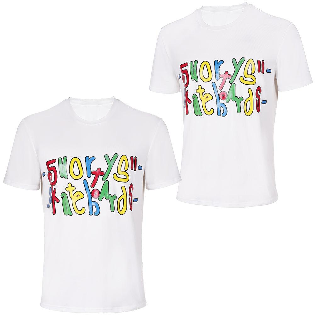 Herren Shortys skateboards Cosplay Kostüm Outfits Halloween Karneval Anzug T shirt lustig S hortys skateboards T shirt