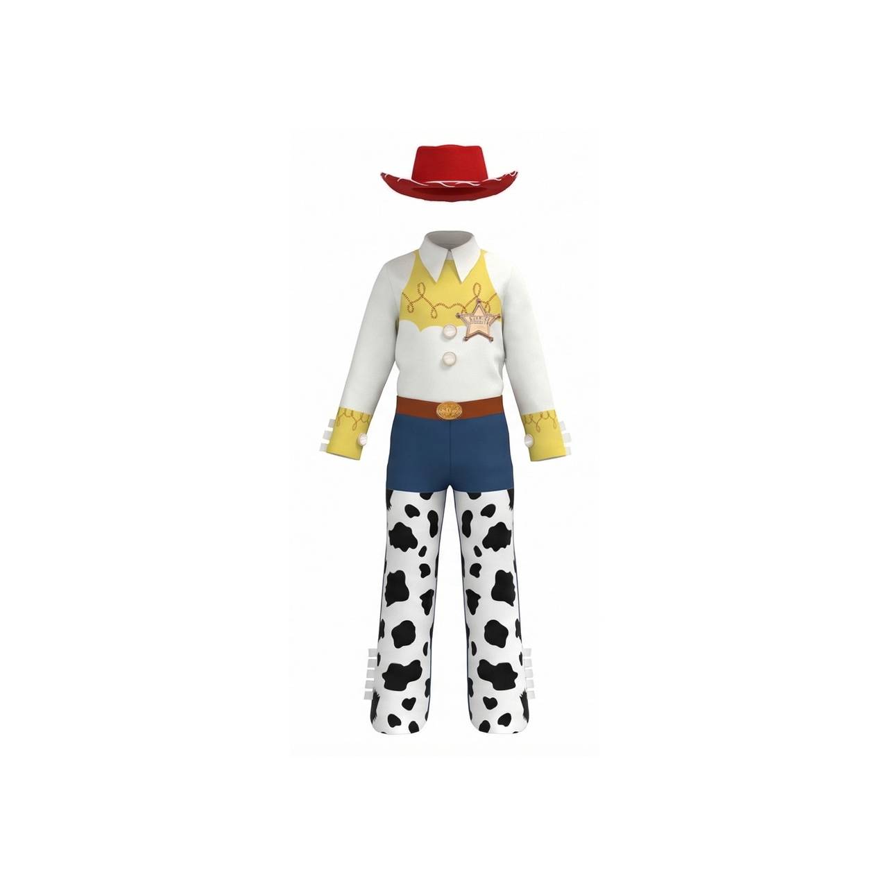 Toy S Kinder Mädchen Jessie Woody Cosplay-Kostüm für Halloween, Karneval und Partys