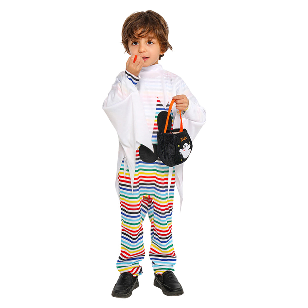 Kinder Cosplay Kostüm Halloween Karneval Party Anzug Kleines Gespenst Farbe Bar Ghost