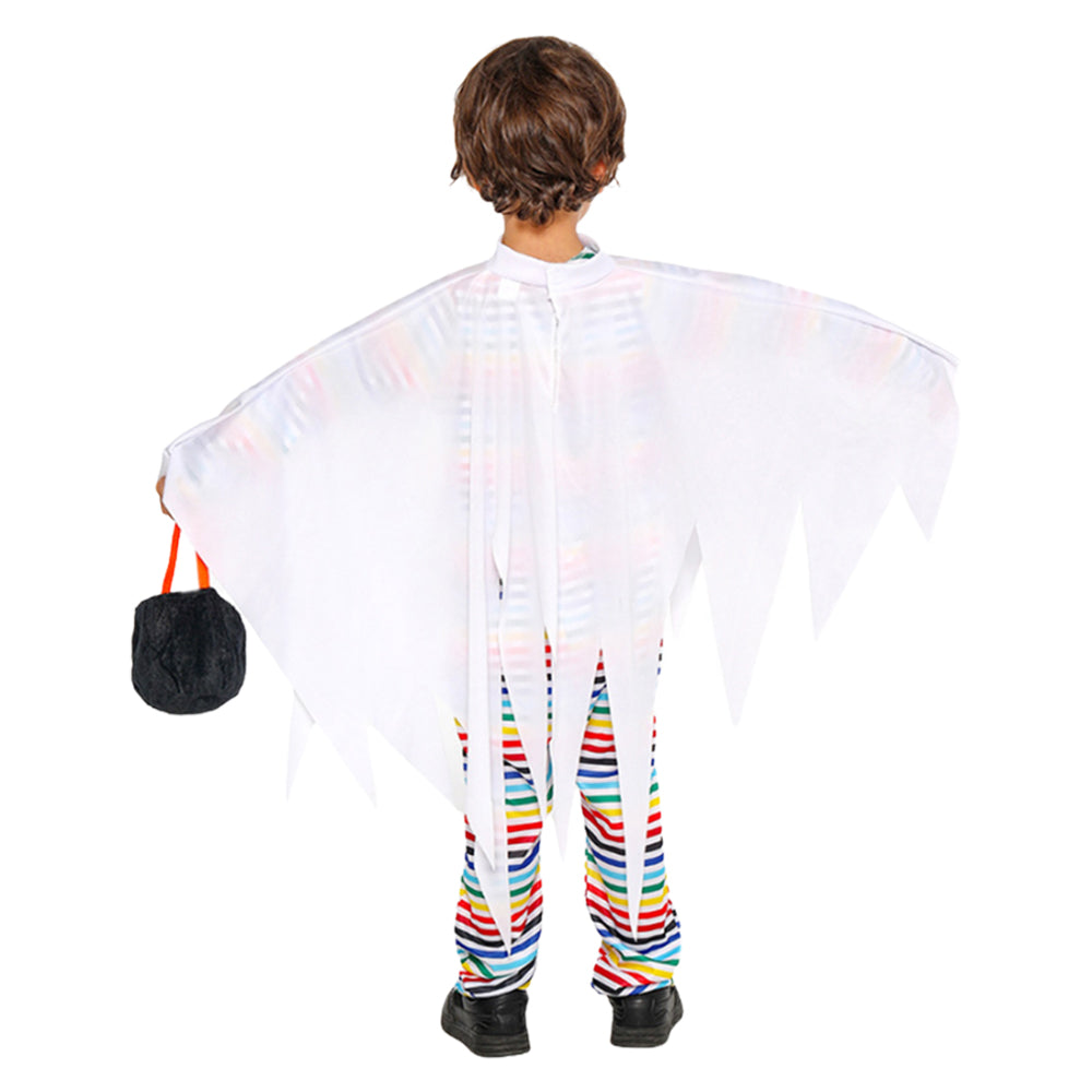 Kinder Cosplay Kostüm Halloween Karneval Party Anzug Kleines Gespenst Farbe Bar Ghost