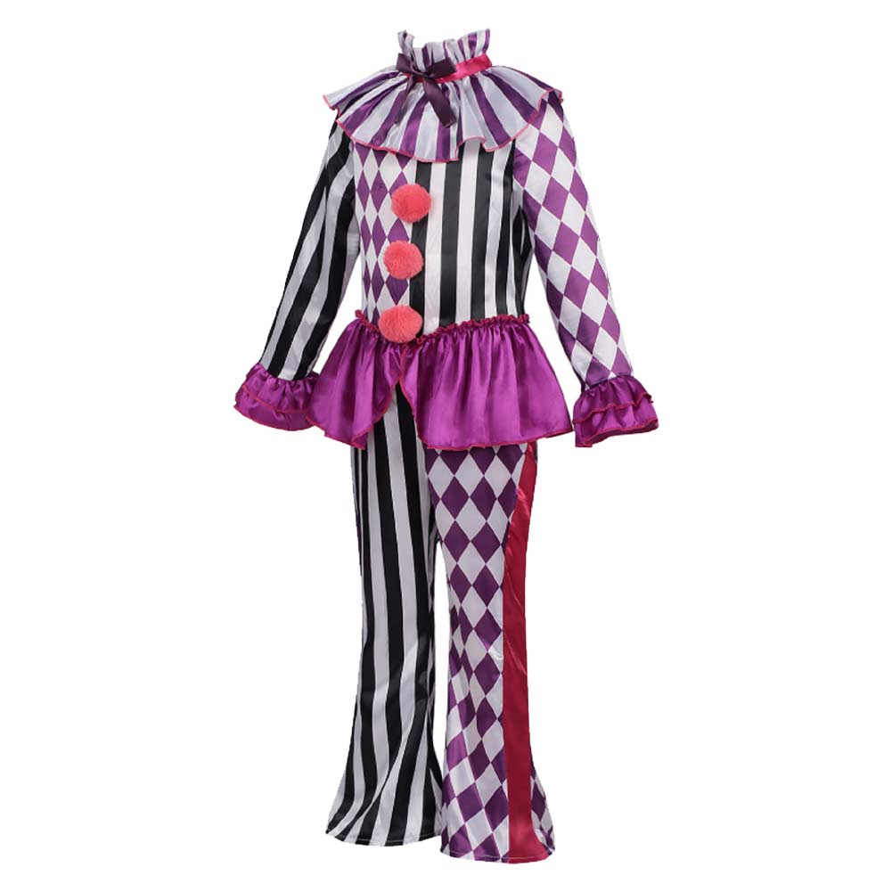 Kinder Cosplay-Kostüm Halloween Karneval Party-Outfit Clown Illusionist