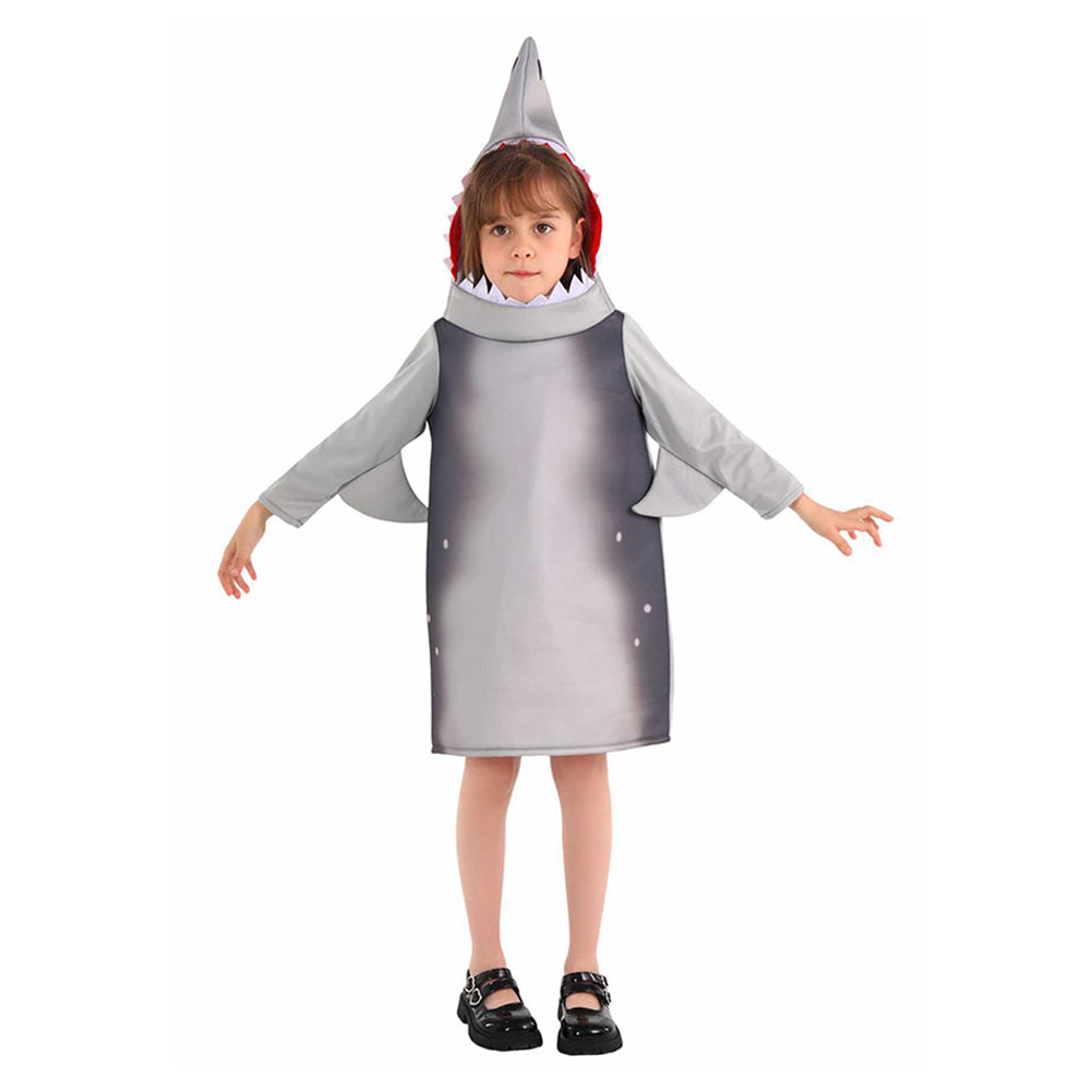 Kinder Hai Cosplay Kostüm Outfits Halloween Karneval Anzug Tier