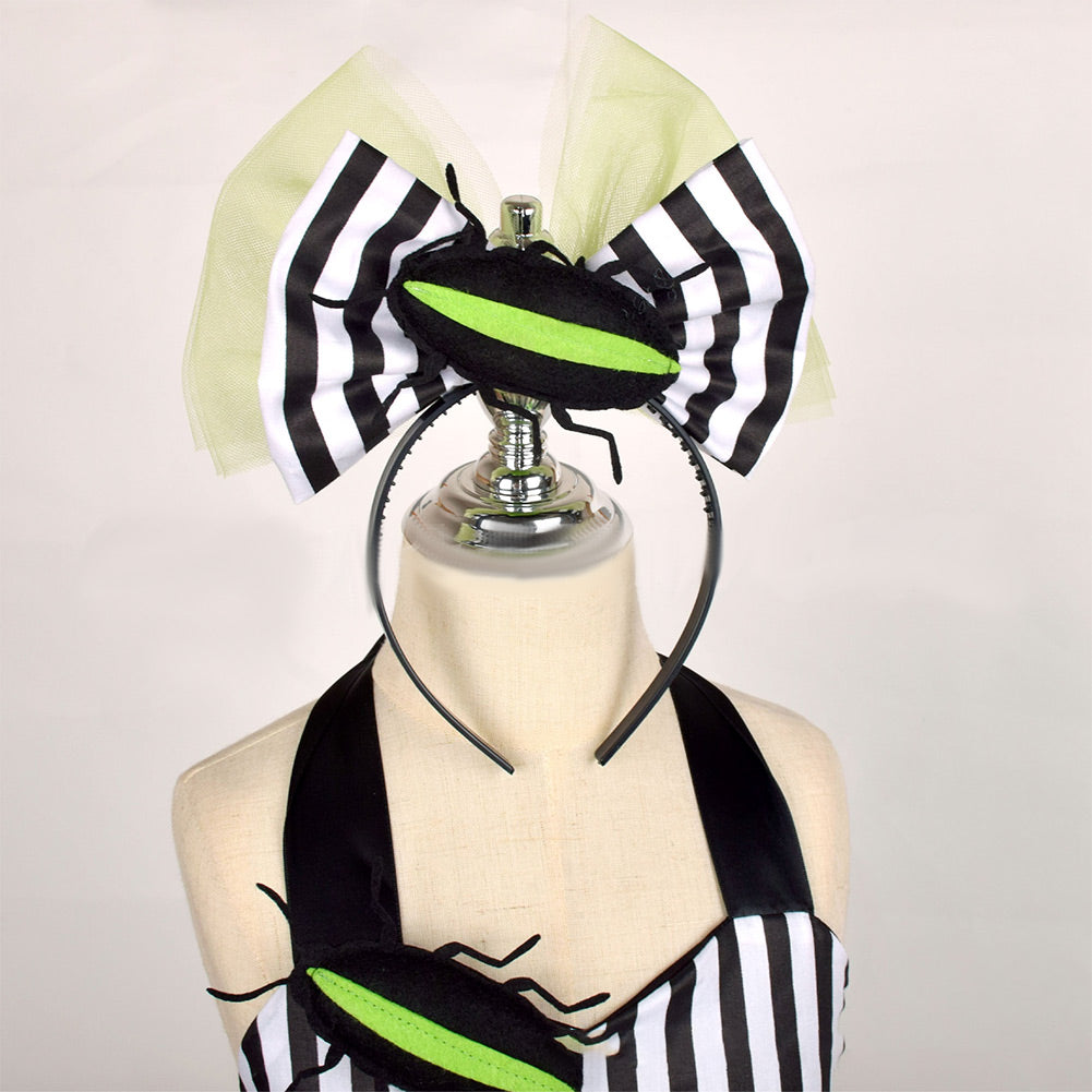 Kinder Mäcdchen tutu Kleid Beetlejuice Cosplay Kostüm Outfits Halloween Karneval Anzug