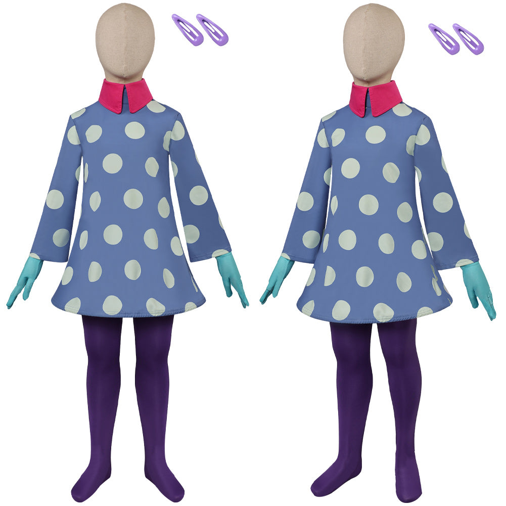 Kinder Mädchen alles steht kopf 2 Envy Cosplay Kostüm Outfits Halloween Karneval Anzug
