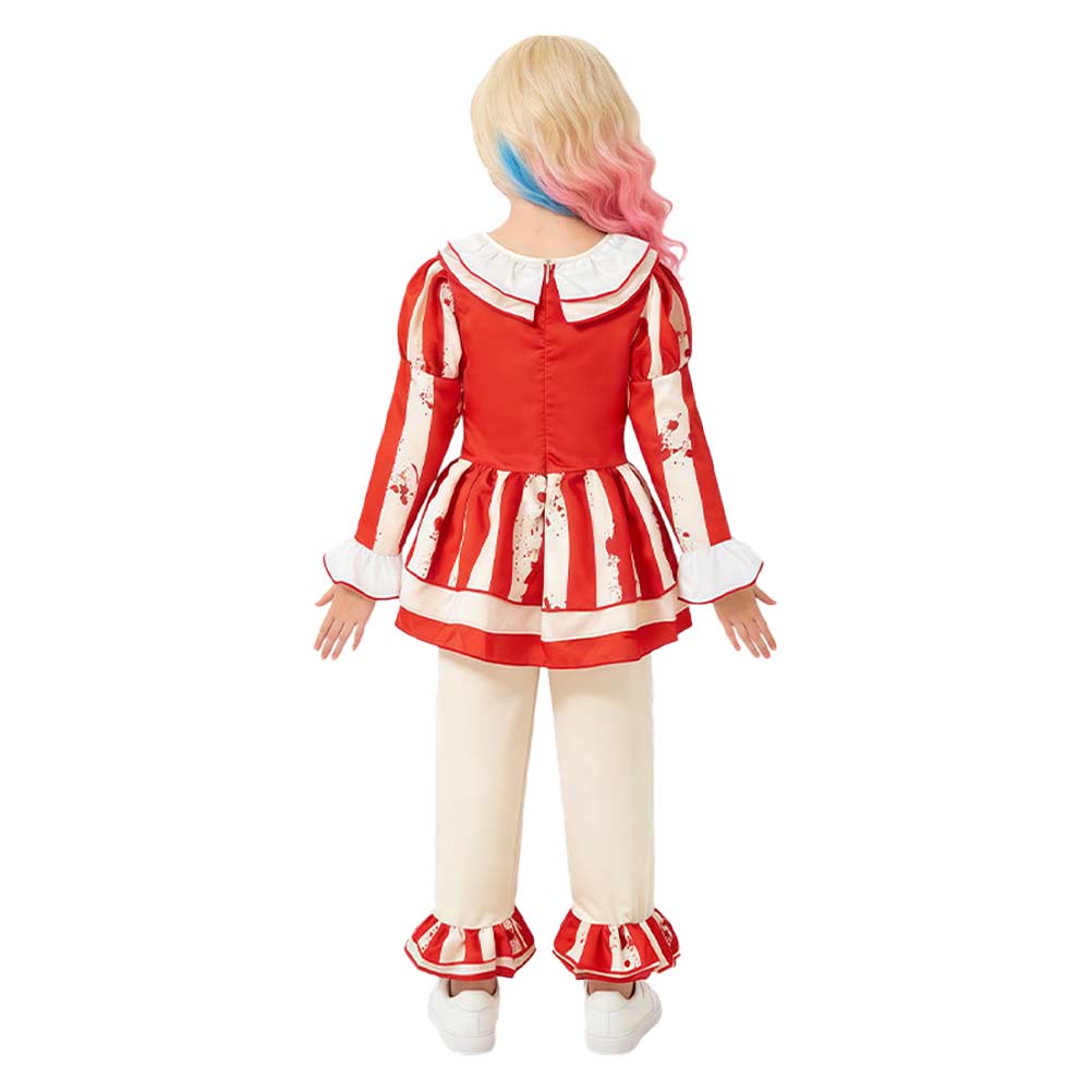 Kinder Mädchen Clown Cosplay-Kostüm für Halloween, Karneval oder Partys: Pennywise