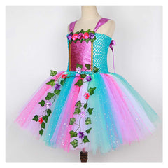 Kinder Mädchen Feenkleid Mesh Prinzessin TUTU Rock Schmetterlingsflügel Flauschiger Rock Cosplay Kostüm Outfits Halloween Karneval Anzug  ﻿