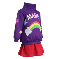 Kinder Mädchen Gravity Falls Cosplay-Kostüm für Halloween, Karneval oder Partys Mabel