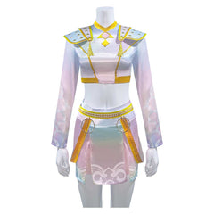 Kinder Mädchen Huntrix zoey cos Kpop Demon Hunters Cosplay Kostüm Halloween Karneval Party Anzug