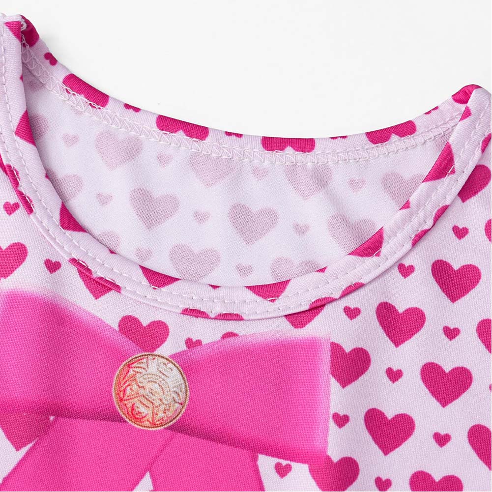 Kinder Mädchen Kleid Cosplay-Kostüm für Halloween, Karneval und Partys Descendants Rosa