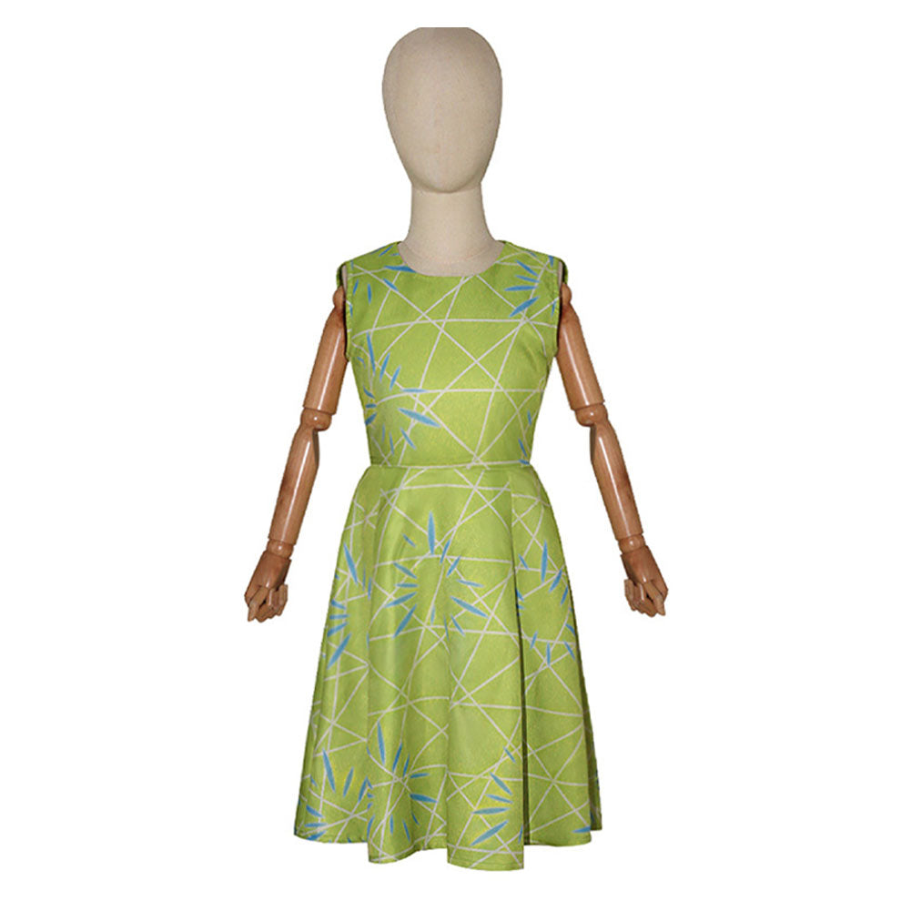 Kinder Mädchen Kleid Inside Out -Joy Cosplay Kostüm Outfits Halloween Karneval Anzug