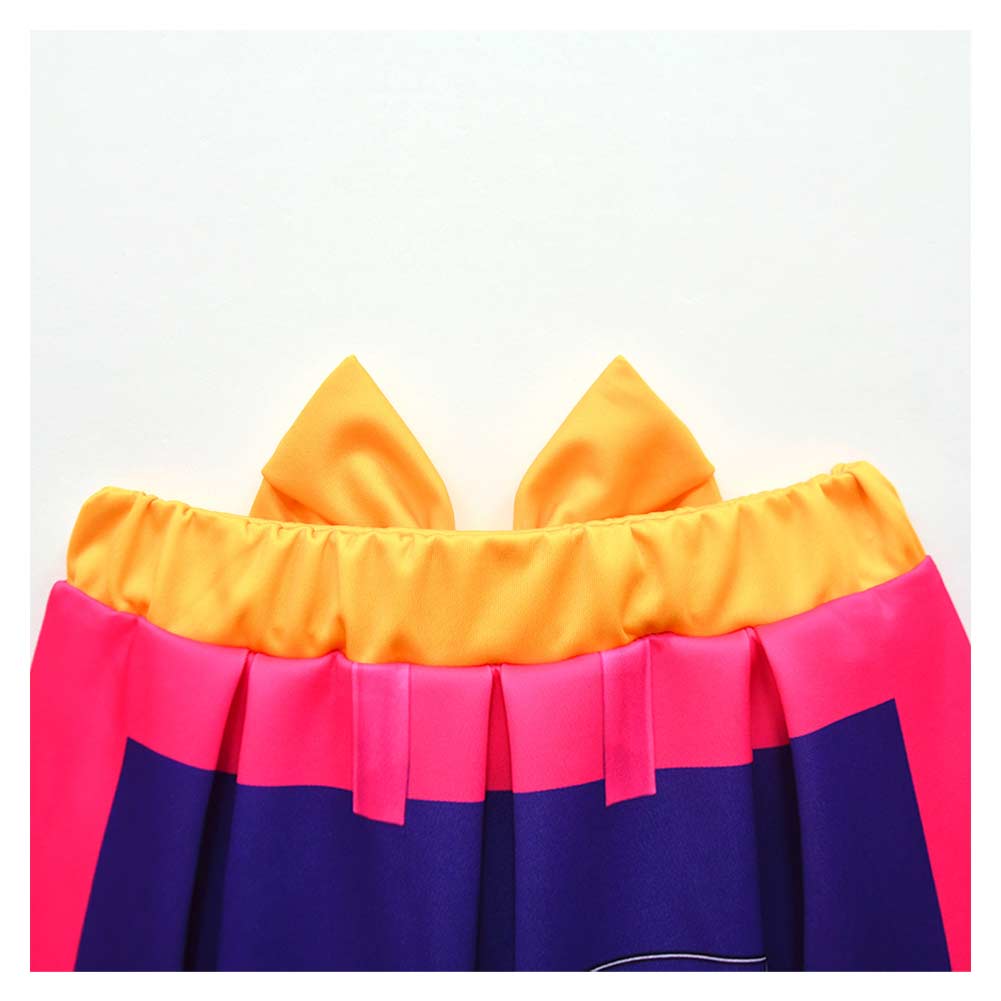 Kinder Mädchen Kleid Kpop Demon Hunters Huntrix Rumi Cosplay Kostüm Halloween Karneval Party Anzug