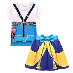 Kinder Mädchen Kleid Kpop Demon Hunters Huntrix Zoey Cosplay Kostüm Halloween Karneval Party Anzug
