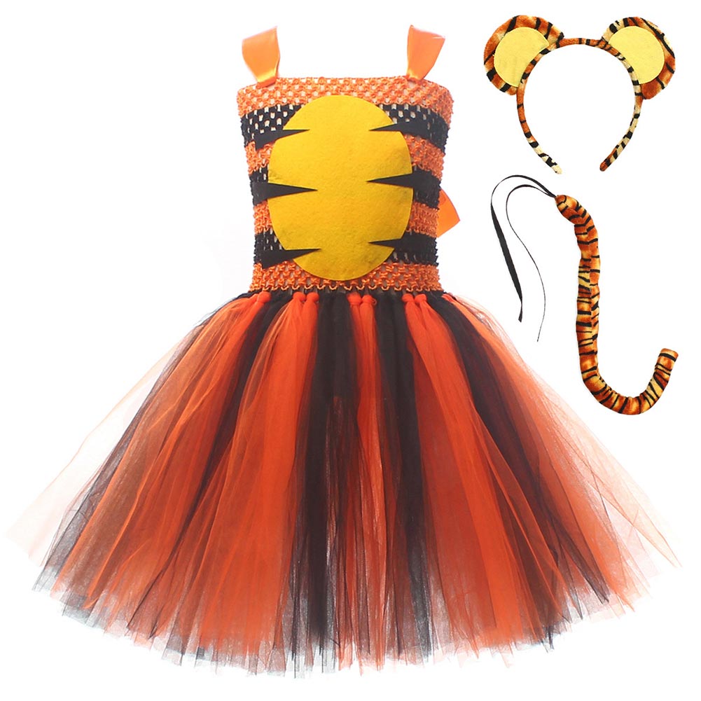 Kinder Mädchen Kleid Tier-Cosplay Cosplay-Kostüm Halloween Karneval Party