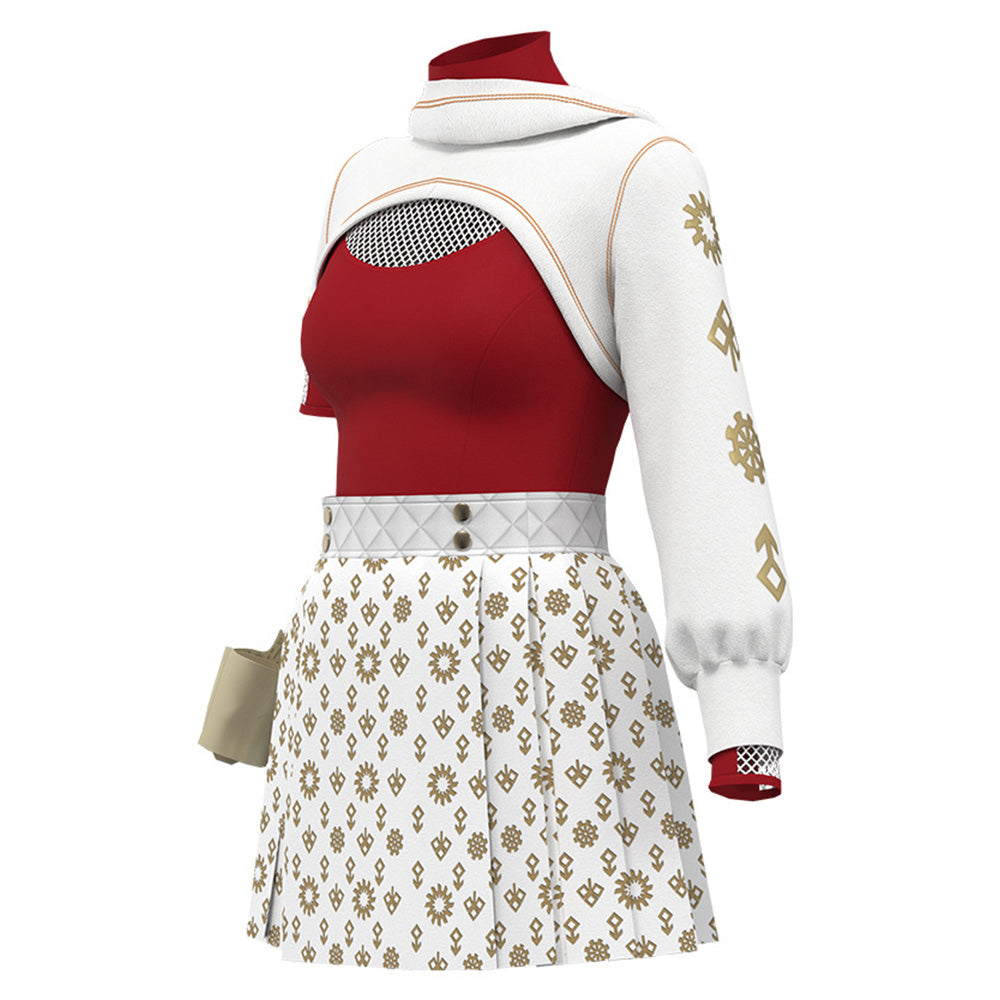 Kinder Mädchen Kleid Zombies 4 Nova Cosplay Kostüm Halloween Karneval Party Anzug