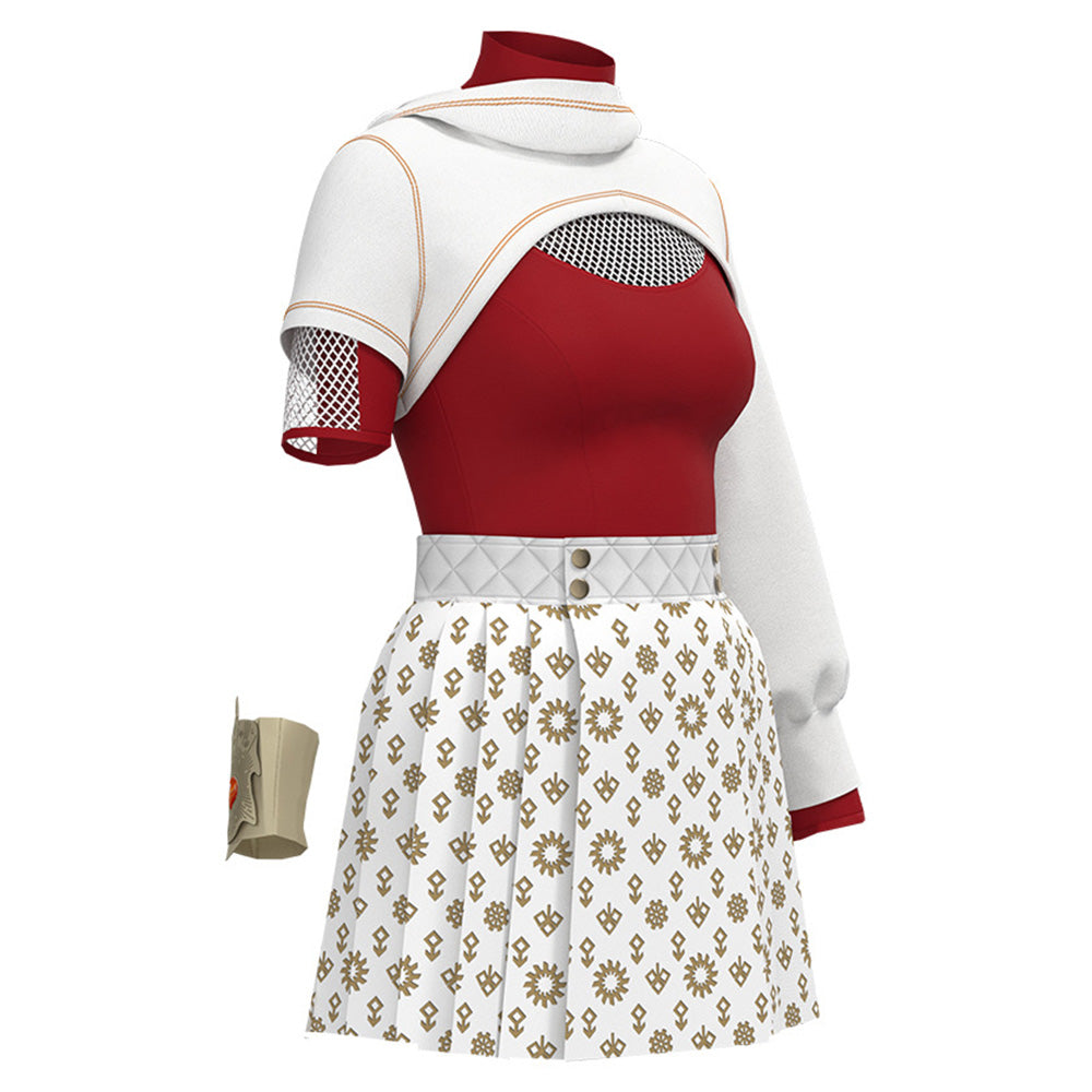 Kinder Mädchen Kleid Zombies 4 Nova Cosplay Kostüm Halloween Karneval Party Anzug