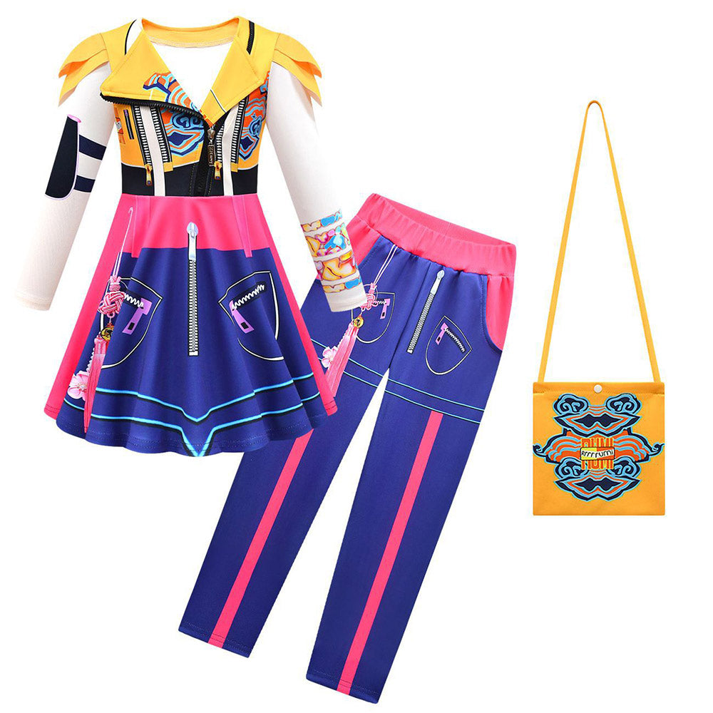 Kinder Mädchen Kpop Demon Hunters Rumi Cosplay Kostüm Halloween Karneval Party Anzug