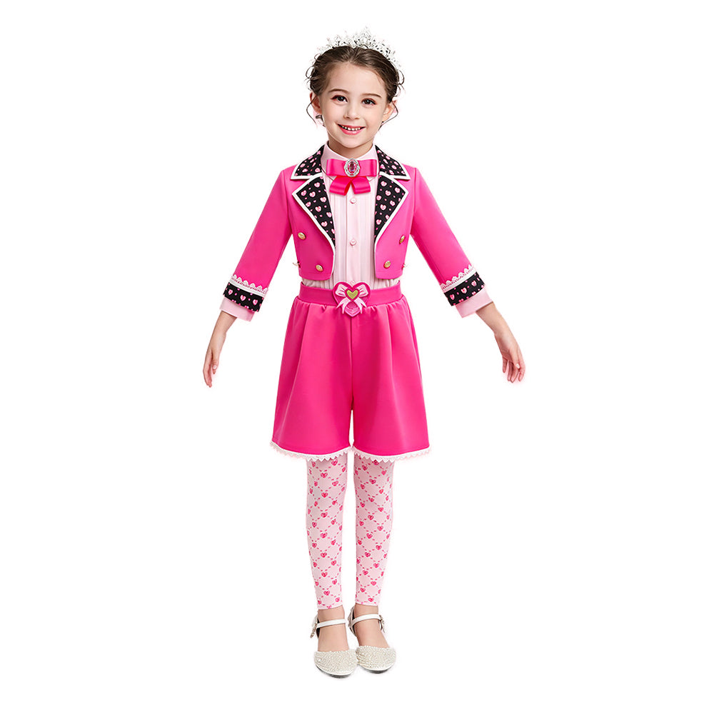 Kinder Mädchen rosa Descendants Cosplay-Kostüm für Halloween, Karneval und Partys
