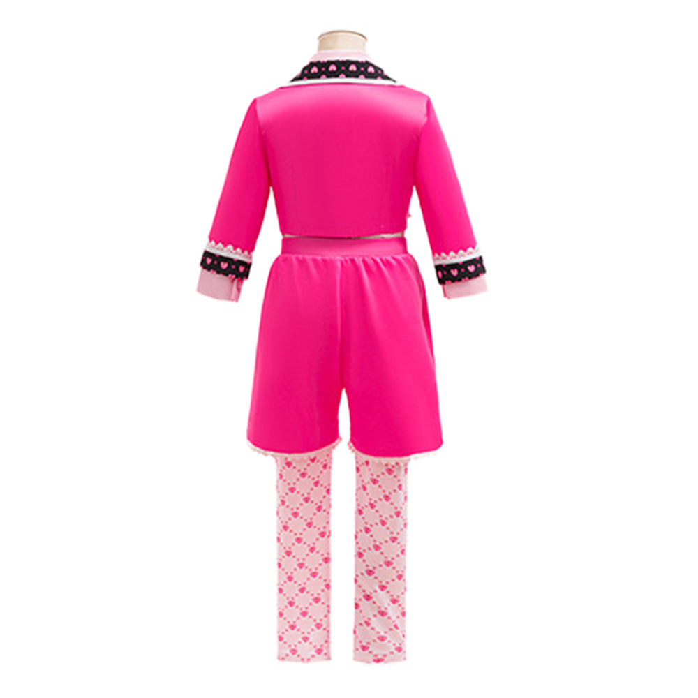 Kinder Mädchen rosa Descendants Cosplay-Kostüm für Halloween, Karneval und Partys