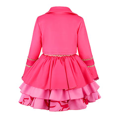 Kinder Mädchen rosa Kleid Descendants Rosa Cosplay-Kostüm für Halloween Karneval und Partys