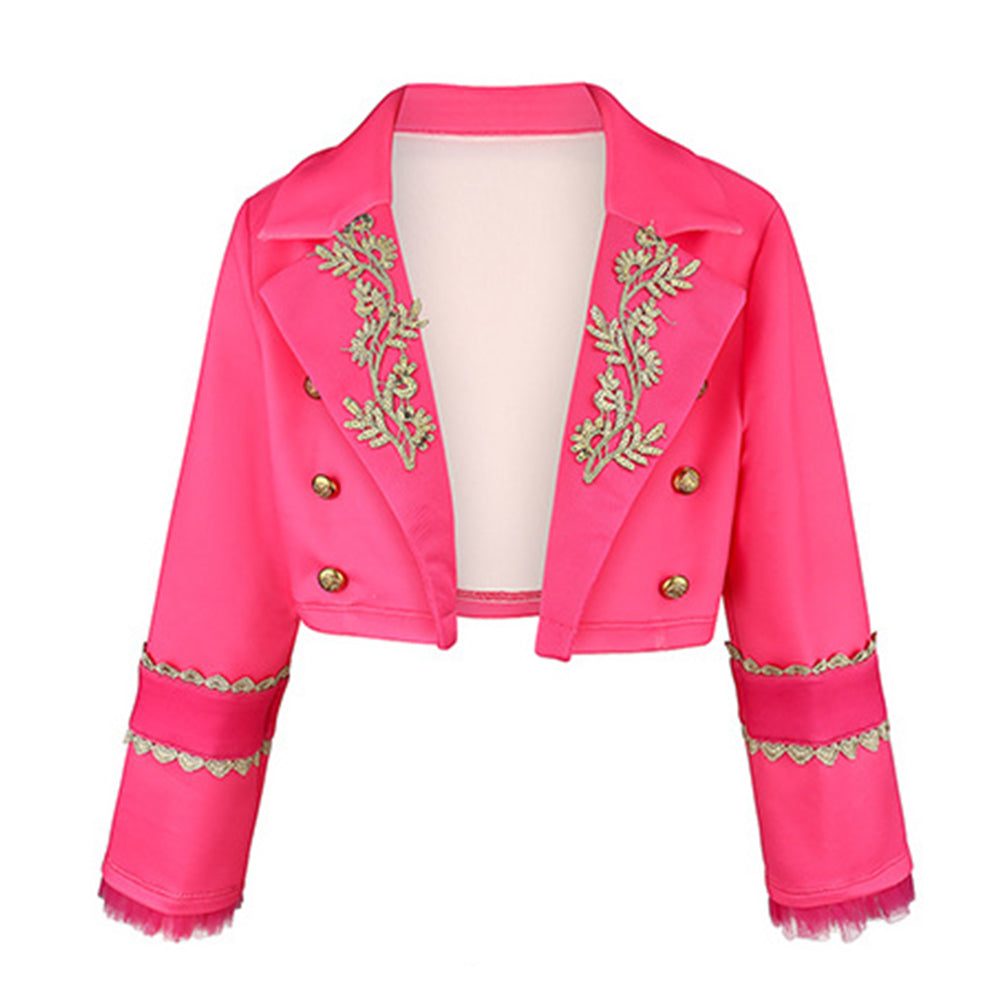 Kinder Mädchen rosa Kleid Descendants Rosa Cosplay-Kostüm für Halloween Karneval und Partys