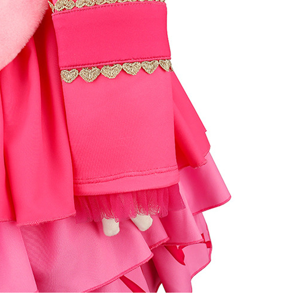 Kinder Mädchen rosa Kleid Descendants Rosa Cosplay-Kostüm für Halloween Karneval und Partys