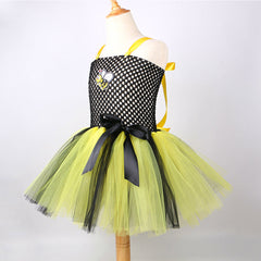 Kinder Mädchen TUTU Kleid Bienenflügel Set Mesh  Rock Cosplay Kostüm Outfits Halloween Karneval Anzug