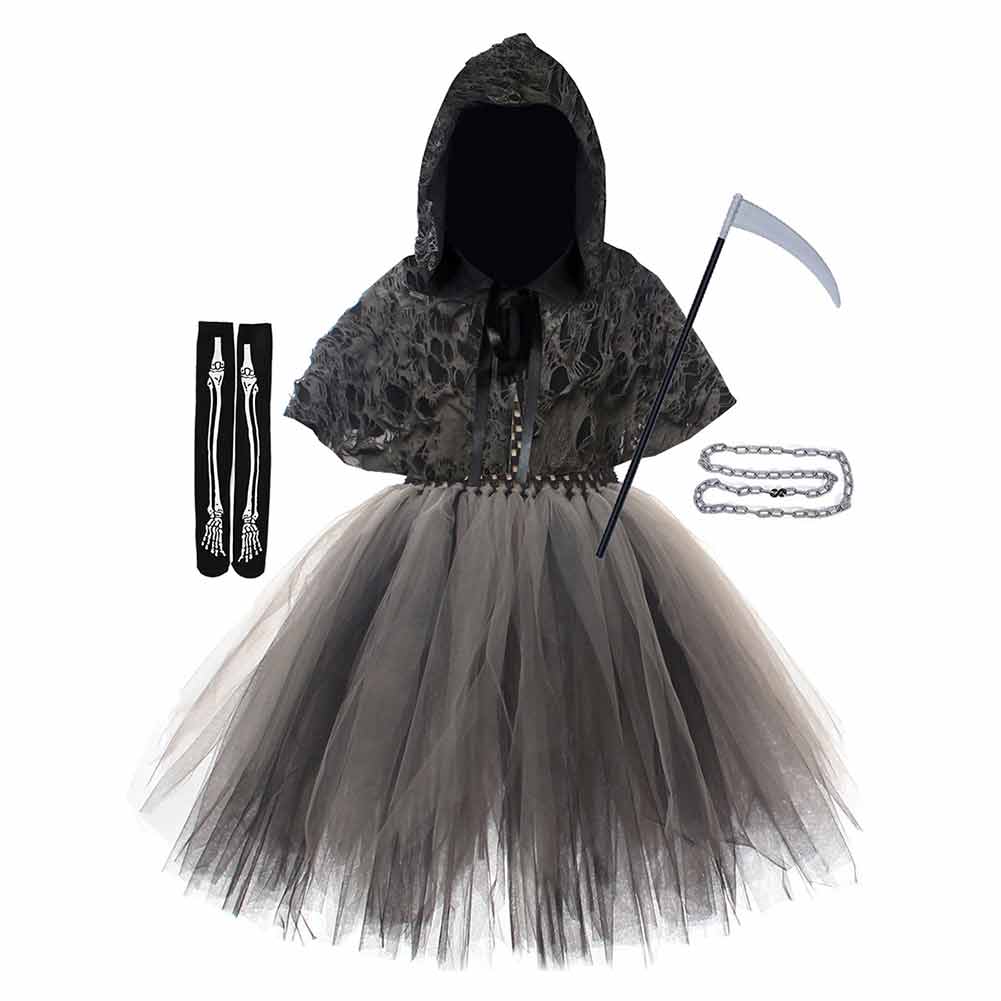 Kinder Mädchen tutu Kleid Halloween Erntemaschine Cosplay Kostüm Kostüme Halloween Karneval Anzug