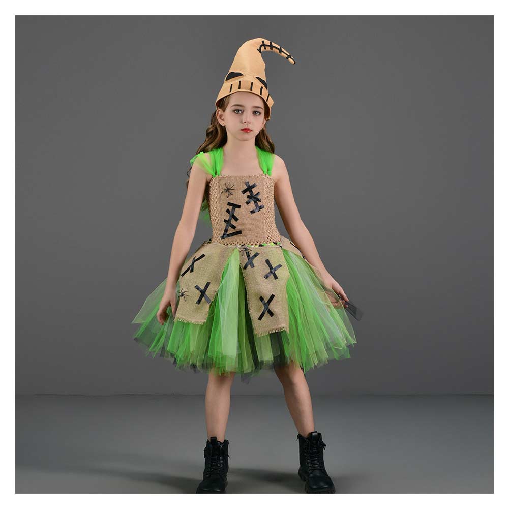 Kinder Mädchen tutu Kleid Oogie Boogie Man The Nightmare Before Christmas Cosplay Kostüm Outfits Halloween Karneval Anzug