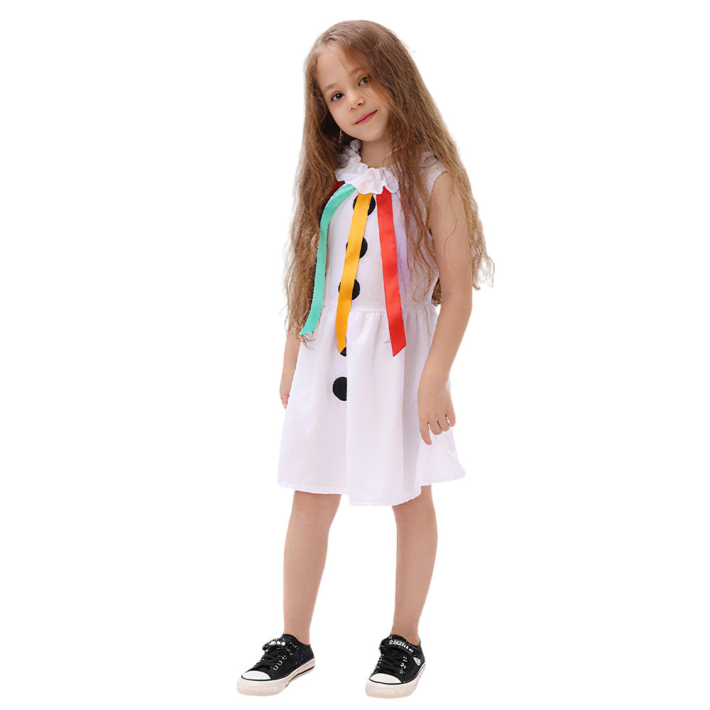 Kinder Mädchen Weihnachten‌ Schneemann Cosplay Kostüm Halloween Karnevalsparty Anzug