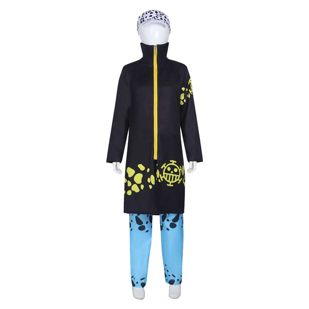 Kinder one piece Trafalgar D. law Cosplay Kostüm Outfits Halloween Karneval Anzug