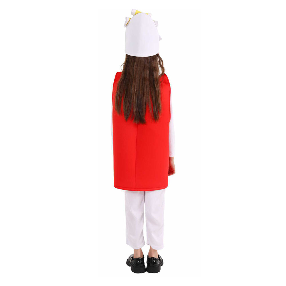 Kinder Popcorn Cosplay Kostüm Outfits Halloween Karneval Anzug